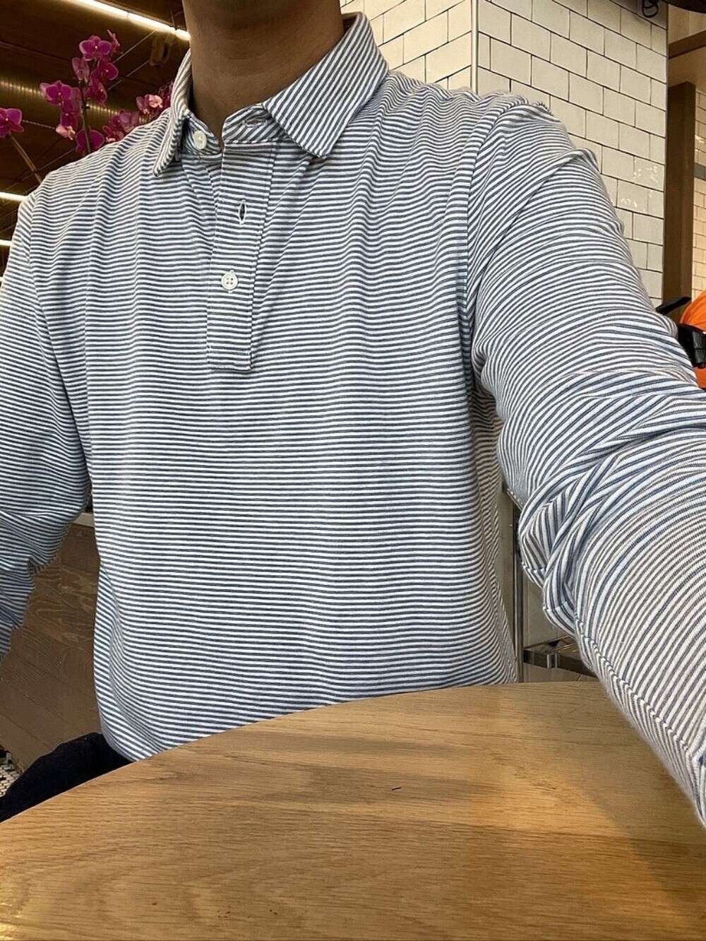 Faherty Long-Sleeve Movement™ Pique Polo